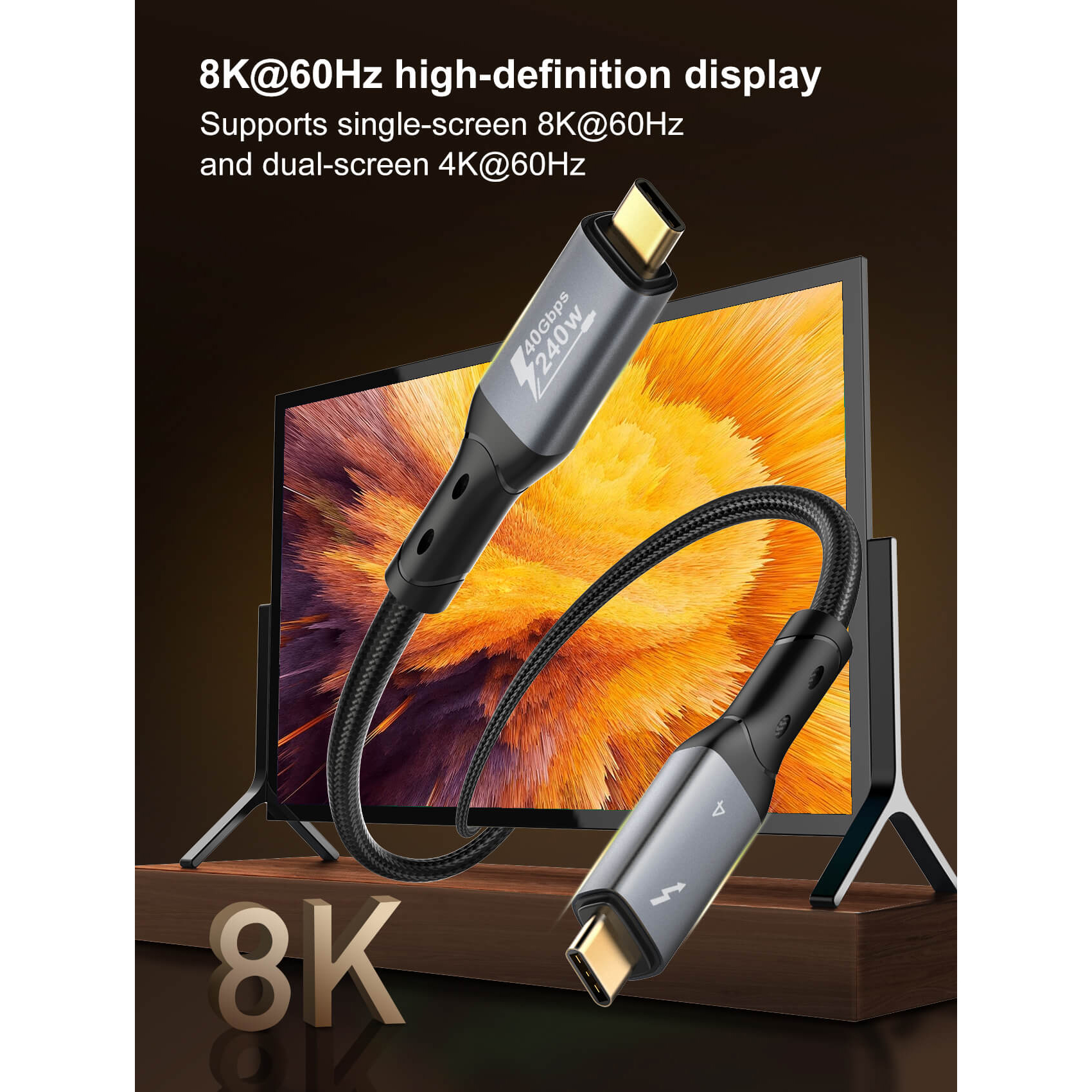 کابل USB-C الدینیو مدل TC-11c 240W طول 1 متر