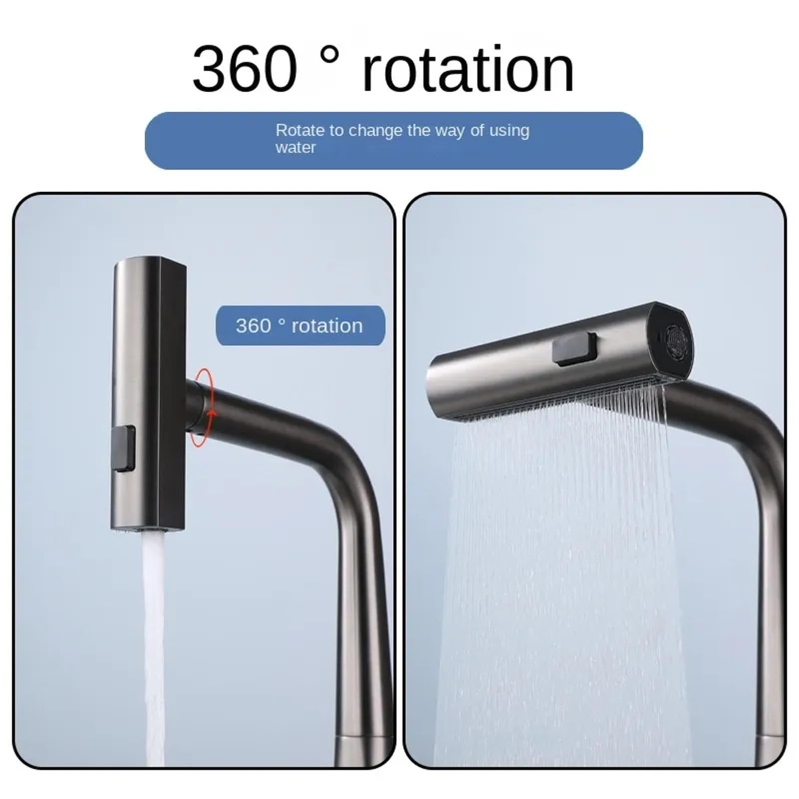 شیر آشپزخانه مدل لوکس شاوری LED