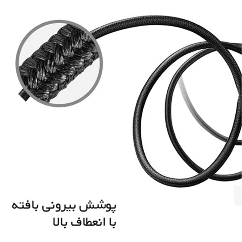 کابل تبدیل USB به MicroUSB بیاند مدل BUM-401 FAST CHARGE طول 1 متر بسته ده عددی