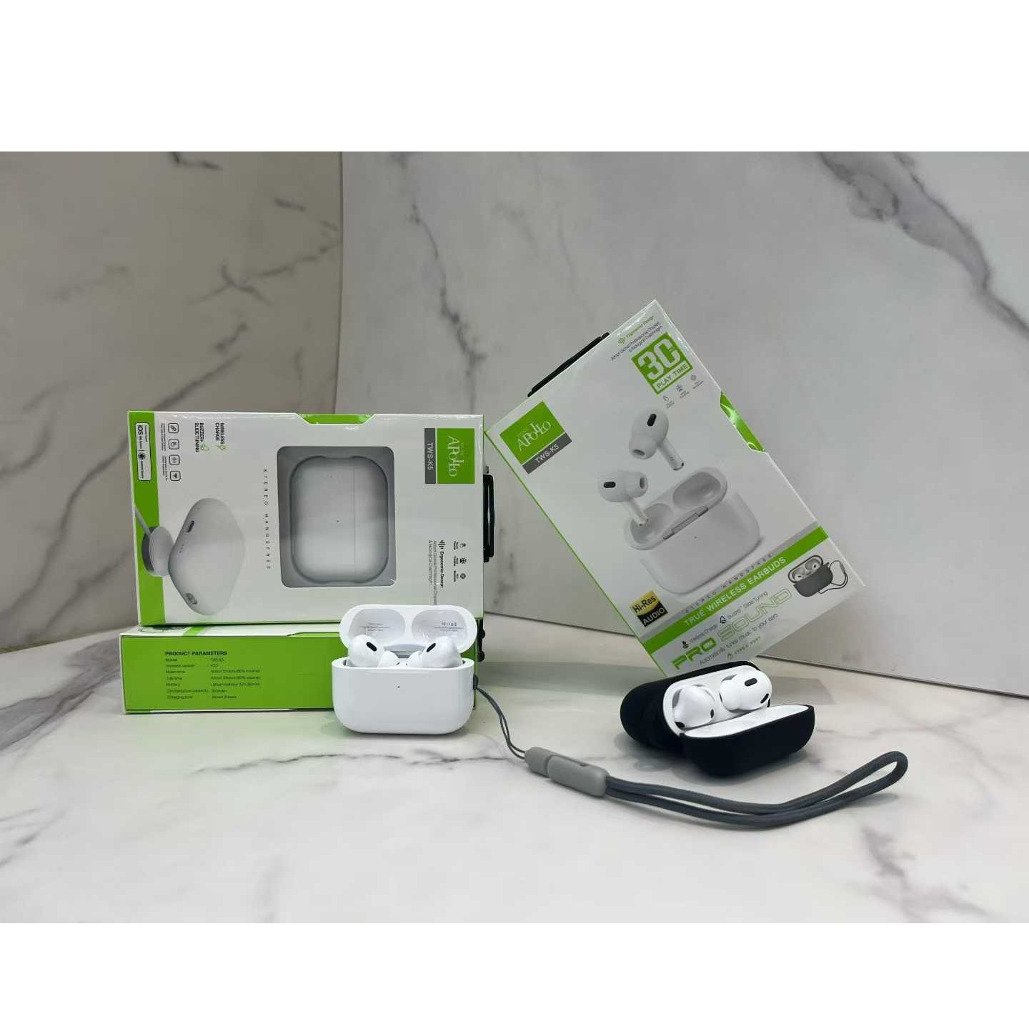 هدفون بلوتوثی موزیک آپولو مدل True Wireless C05 K5