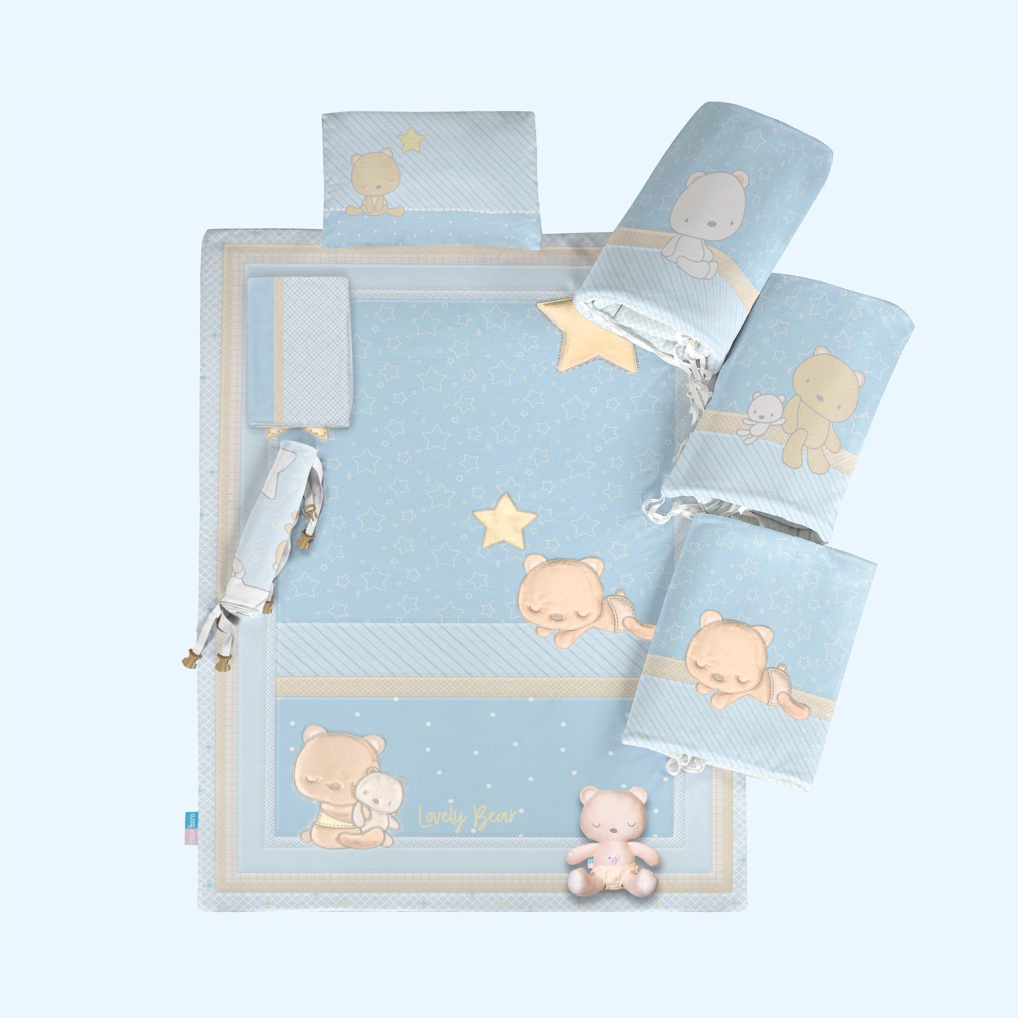 سرویس خواب 7 تکه کودک رزبورن مدل LOVELY BEAR
