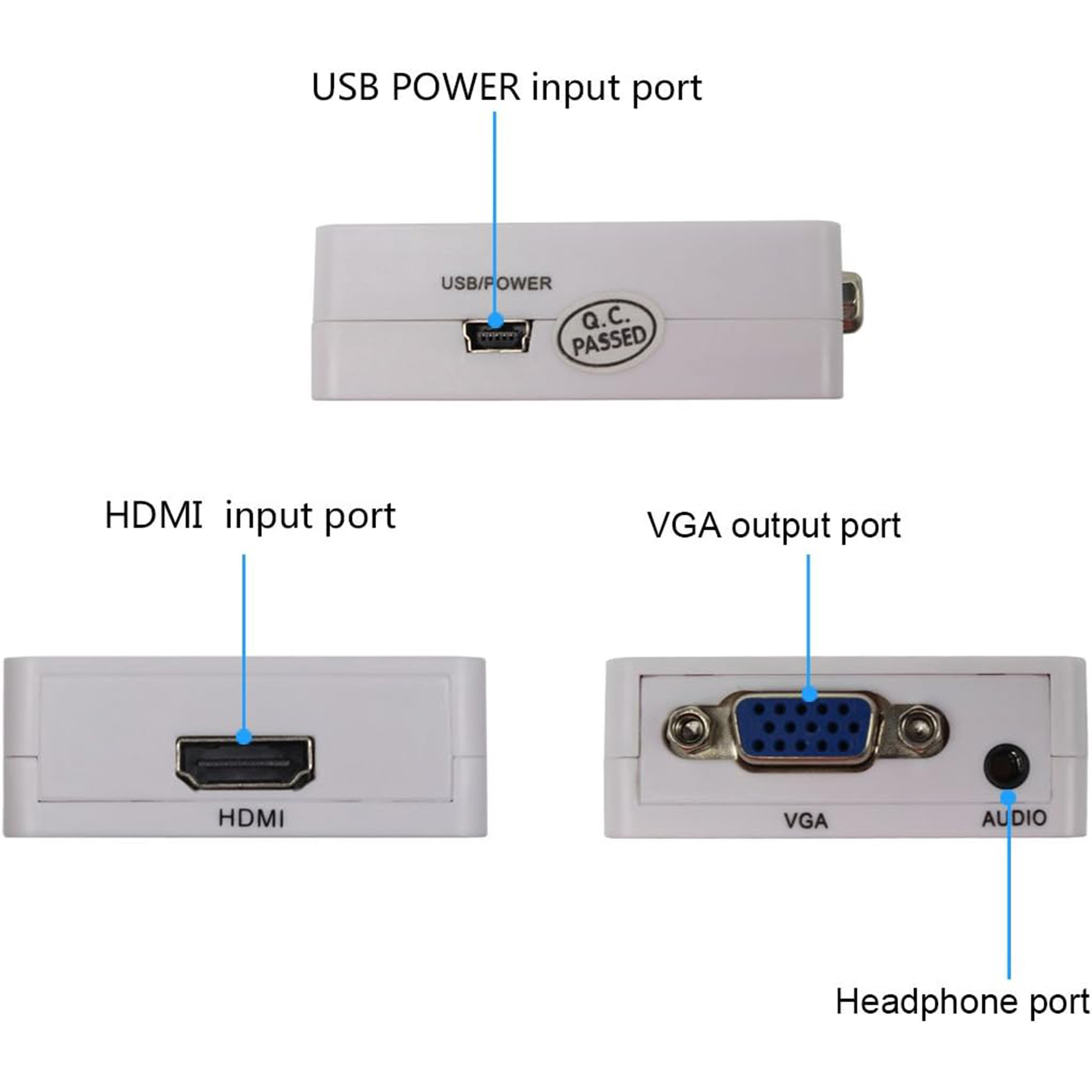مبدل HDMI به VGA مدل Mini