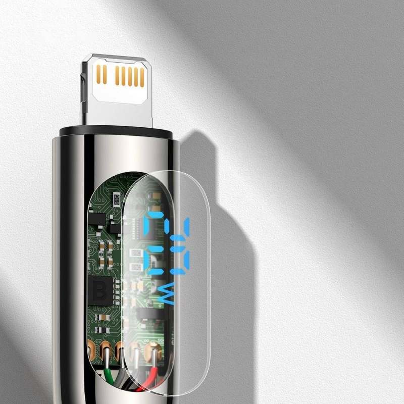 کابل تبدیل USB-C به لایتنینگ باسئوس مدل  CATLSK 20W PD طول 1 متر