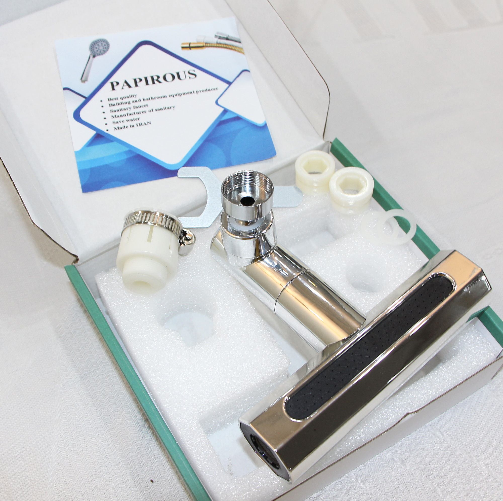 سری شیرآلات پاپیروس مدل چندحالته آبشاری LUX