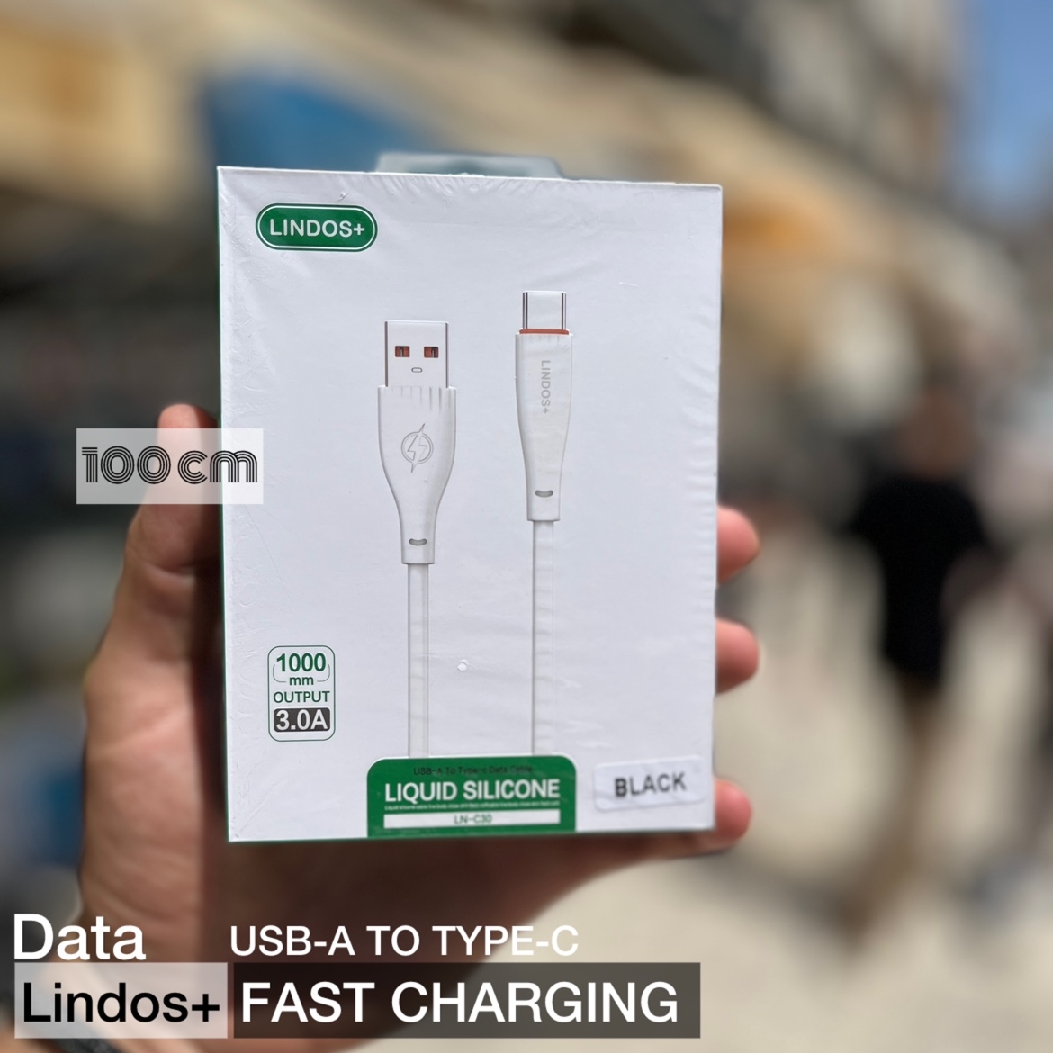 کابل تبدیل USB به USB-C لیندوس پلاس مدل Galaxy A13 طول 1 متر
