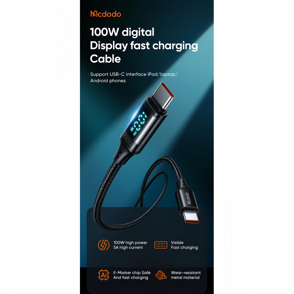 کابل USB-C مک دودو مدل CA-110 طول 1.2 متر