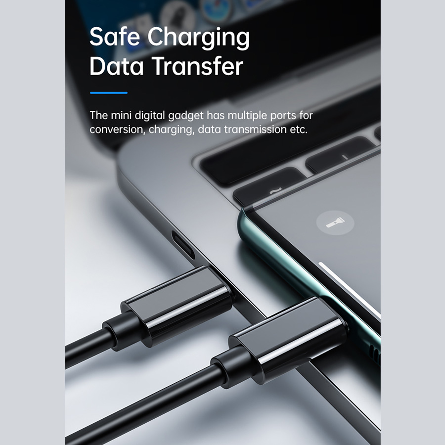 کابل تبدیل USB-C/USB به Lightning/USB-C/Micro USB مک‌ دودو مدل Box با طول 0.3 متر