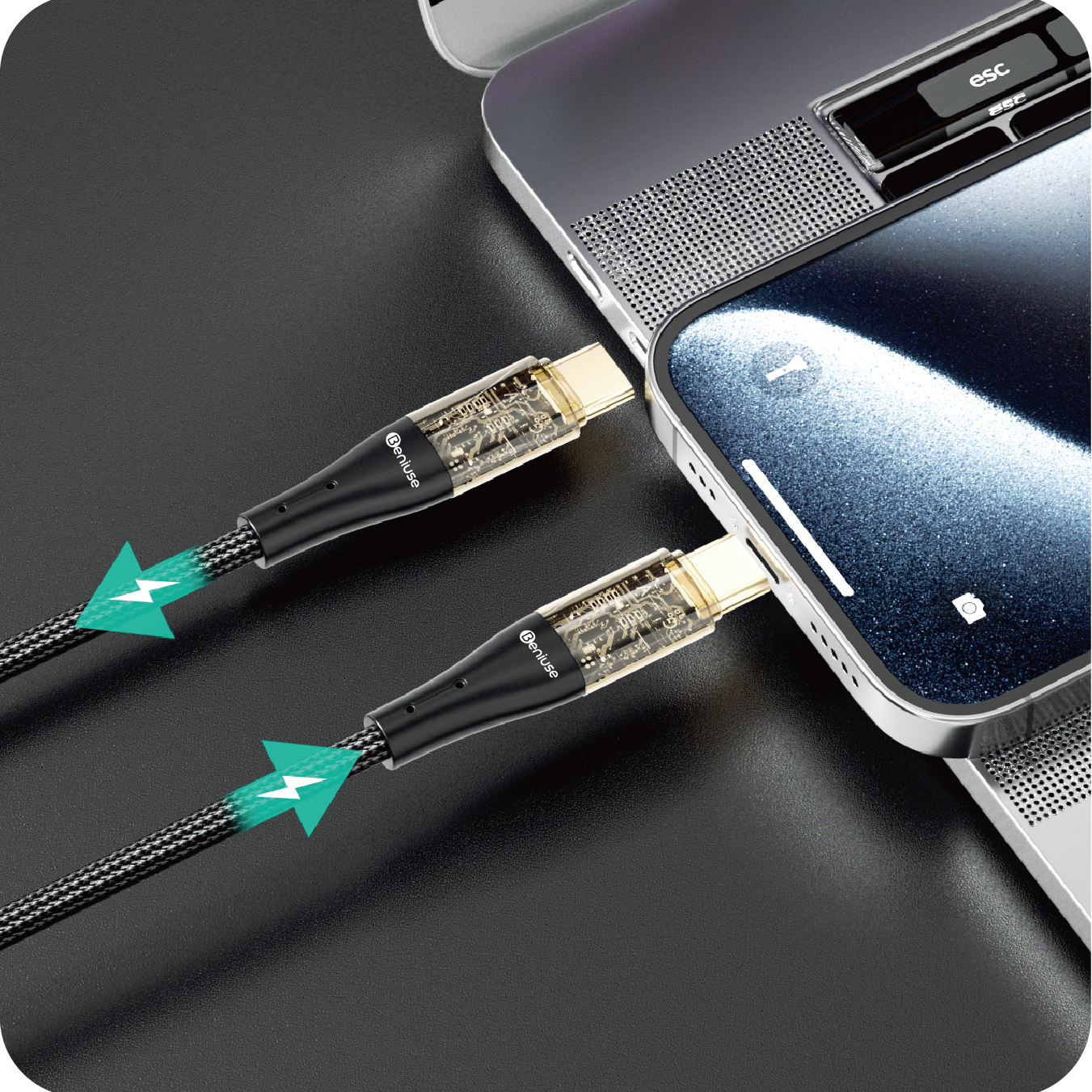 کابل USB-C بنیوس مدل BE-CA05 طول 1متر