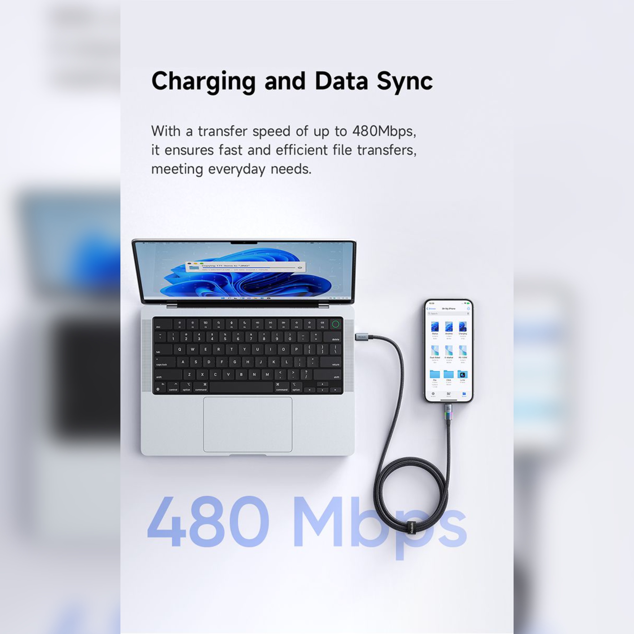 کابل usb-c مک دودو مدل ca-8200 100w طول ۱.۲متر