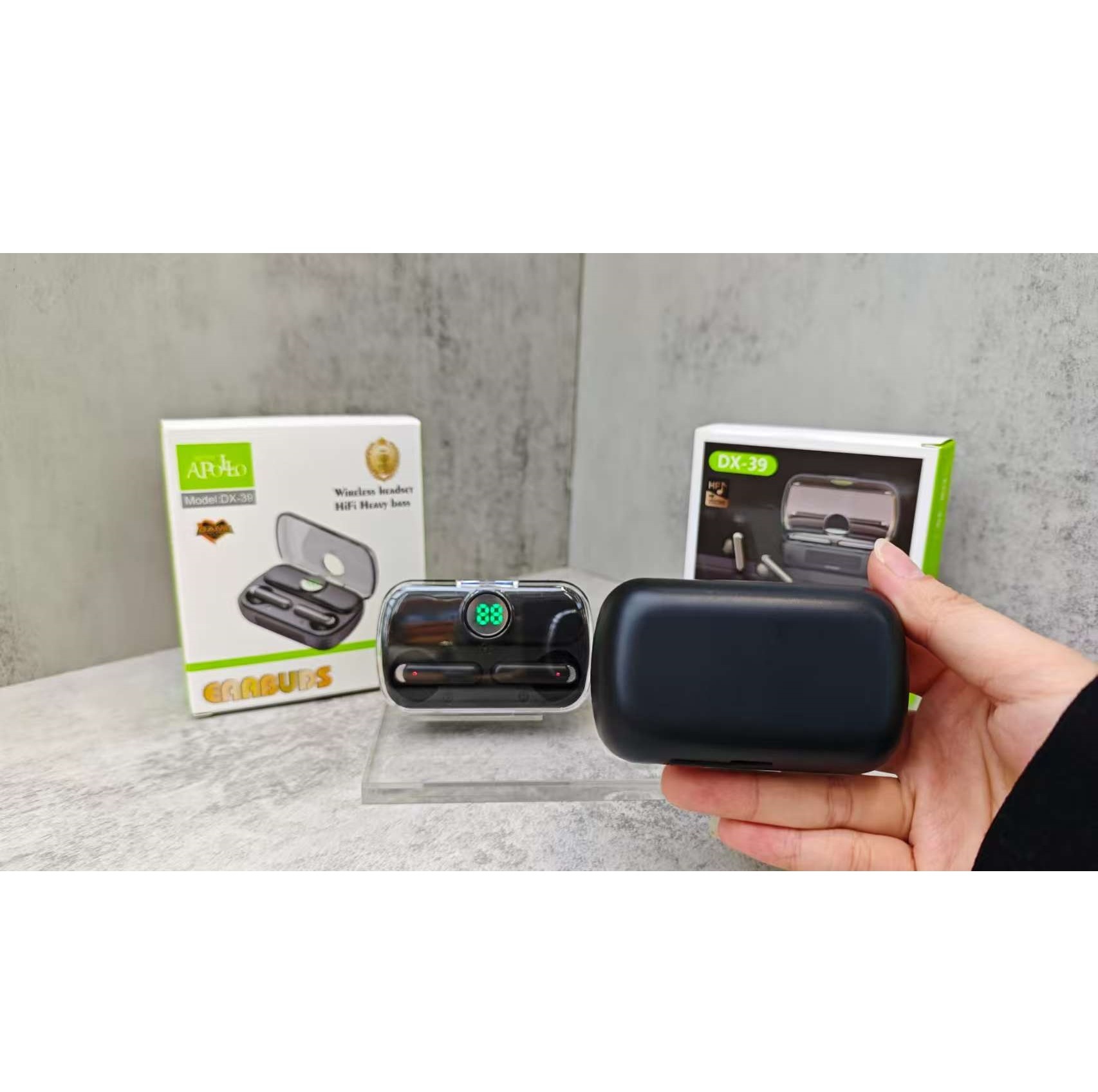هدفون بلوتوثی موزیک آپولو مدل True Wireless DX-39