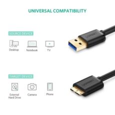 کابل تبدیل Micro USB 3.0 یوگرین مدل US130-10841 طول 1 متر