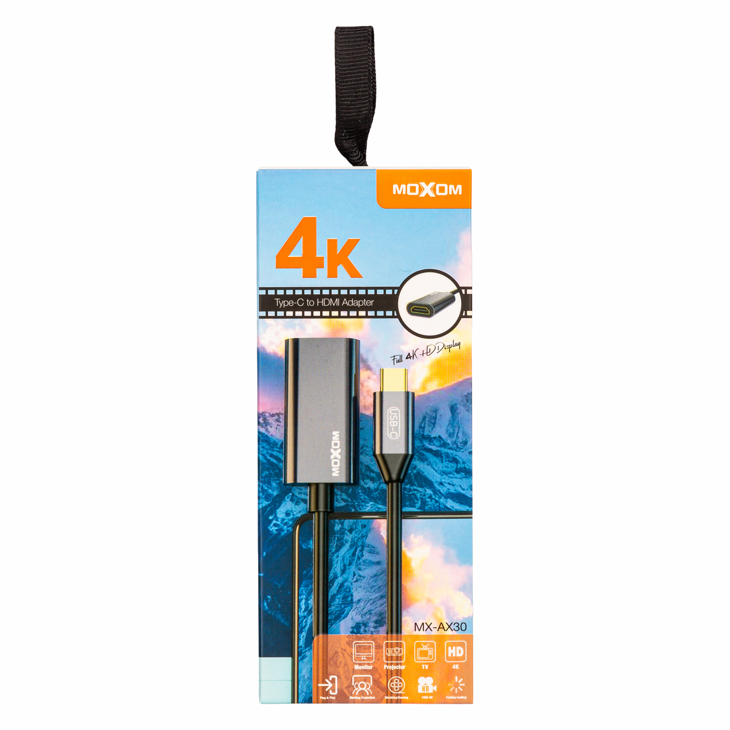کابل تبدیل USB-C به HDMI موکسوم مدل MX-AX30
