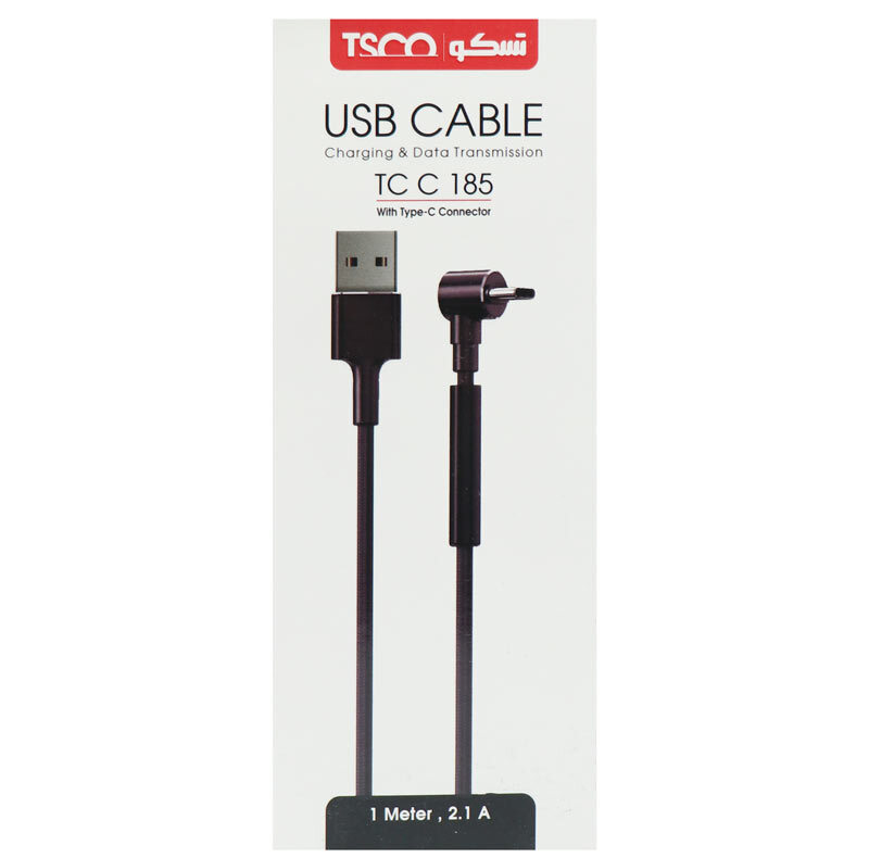 کابل تبدیل USB به USB-C تسکو مدل TC C185 طول 1 متر