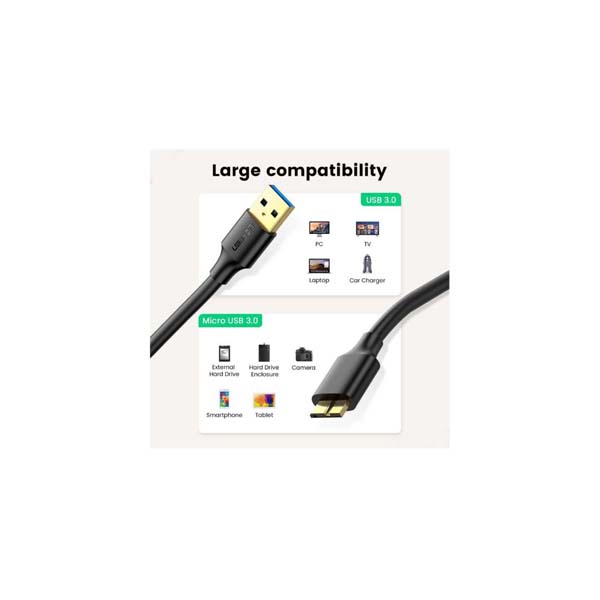 کابل تبدیل Micro USB 3.0 یوگرین مدل US130-10841 طول 1 متر