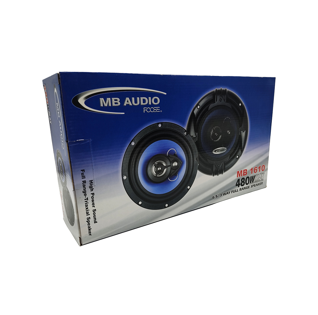 اسپیکر پشت و جلو خودرو ام بی آدیو مدل MB 1610 سایز 6.5 اینچ بسته دو عددی
