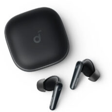 هدفون بلوتوثی انکر مدل Soundcore Liberty 5 با نویز کنسلینگ فعال (ANC)، درگاه شارژ USB Type-C، تا 30 ساعت زمان پخش موسیقی، دارای سنسور نوری داخل گوش و مقاوم در برابر رطوبت و عرق