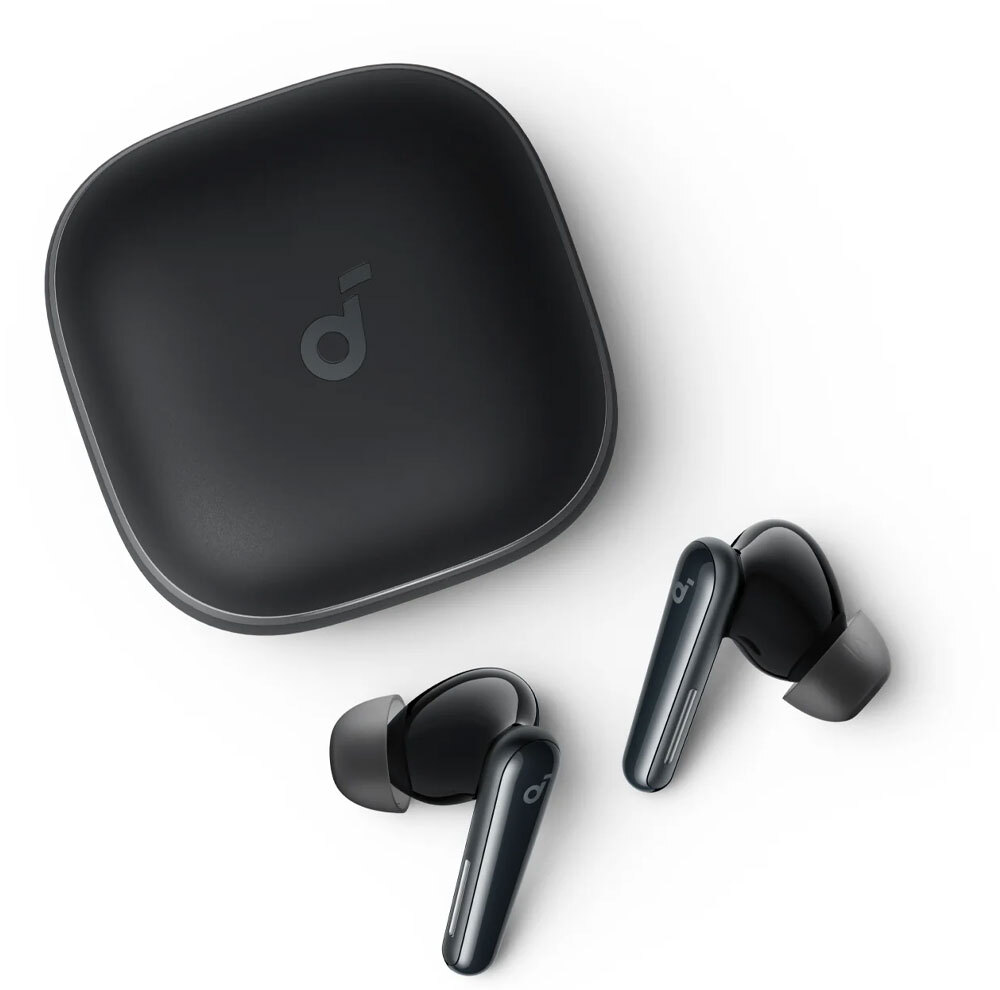 هدفون بلوتوثی انکر مدل Soundcore Liberty 5 با نویز کنسلینگ فعال (ANC)، درگاه شارژ USB Type-C، تا 30 ساعت زمان پخش موسیقی، دارای سنسور نوری داخل گوش و مقاوم در برابر رطوبت و عرق