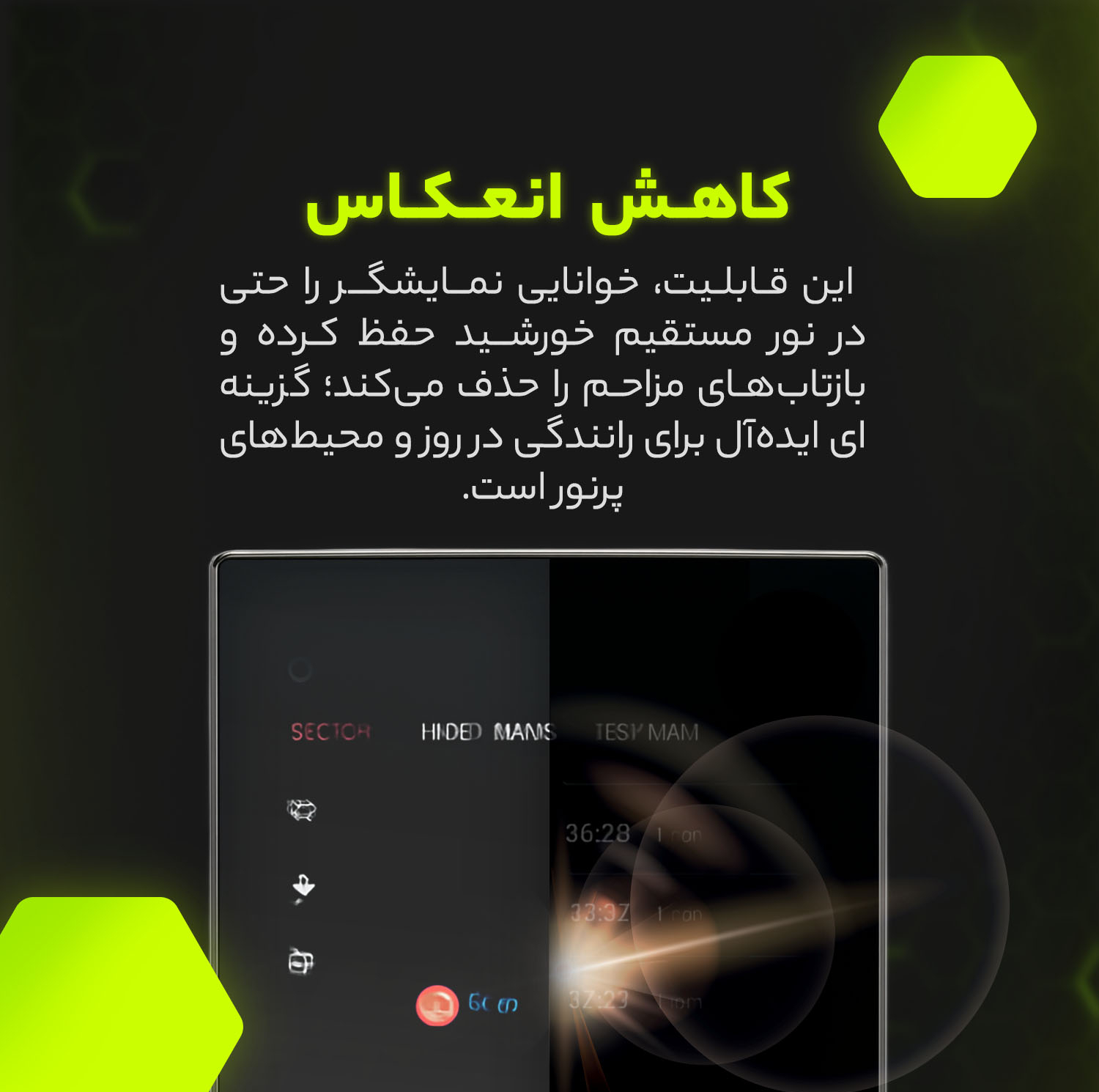 محافظ صفحه نمایش خودرو مولتی نانو مدل X-S1M مناسب برای مانیتور 11 اینچ