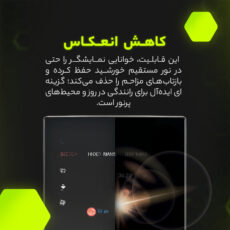 محافظ صفحه نمایش آنتی رفلکس مانیتور خودرو مولتی نانو مدل X-S1M مناسب برای لوکانو L7