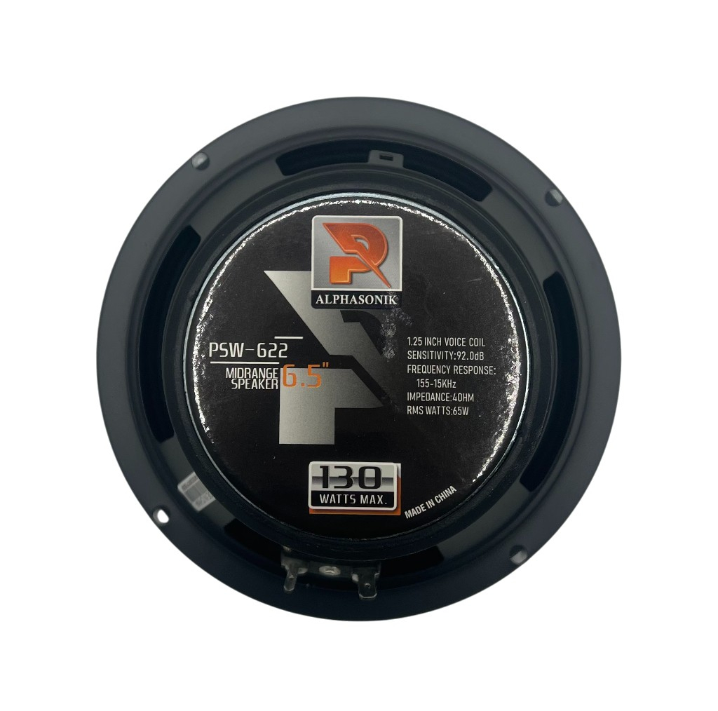 میدرنج درب جلو راست خودرو آلفاسونیک مدل PSW-622 سایز 6.5 اینچ بسته دو عددی