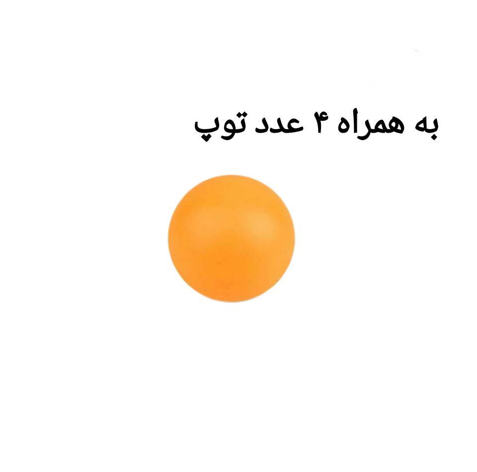 راکت پینگ‌پنگ سرعتی 5 لایه مدل t1  به همراه توپ بسته 6 عددی