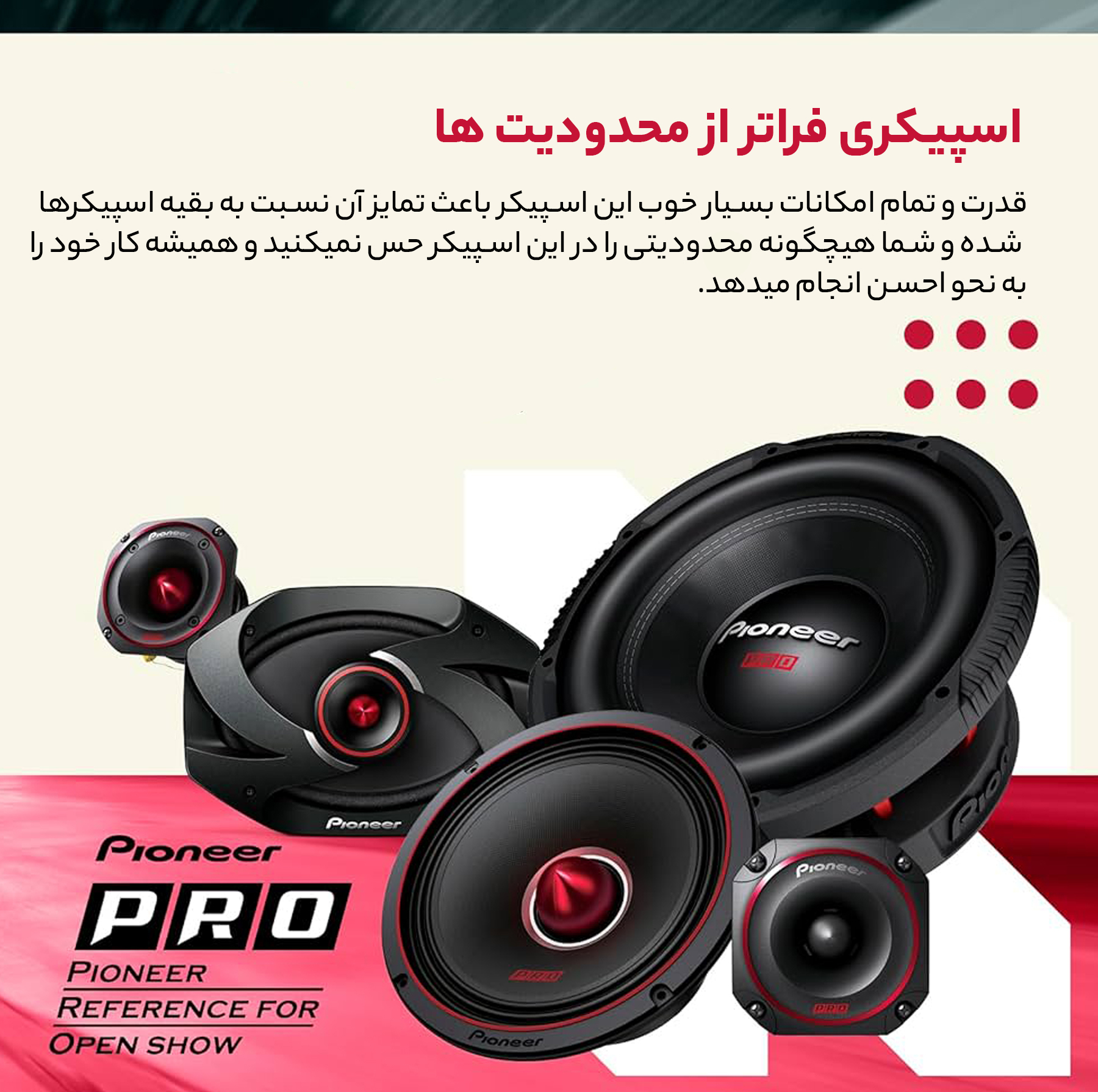 اسپیکر خودرو پایونیر مدل TS-6900PRO مجموعه 2 عددی