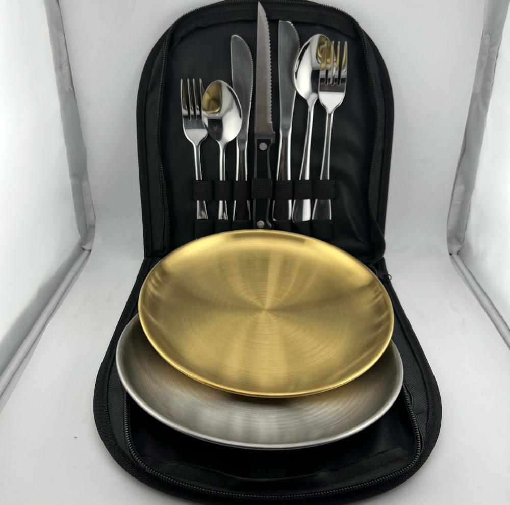 مجموعه ظروف سفری 2 نفره کد Stainless steel