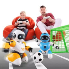 ربات ناب سل مدل فوتبالیست هوشمند شارژی مجموعه 2 عددی به همراه دروازه SOCCER ROBOT