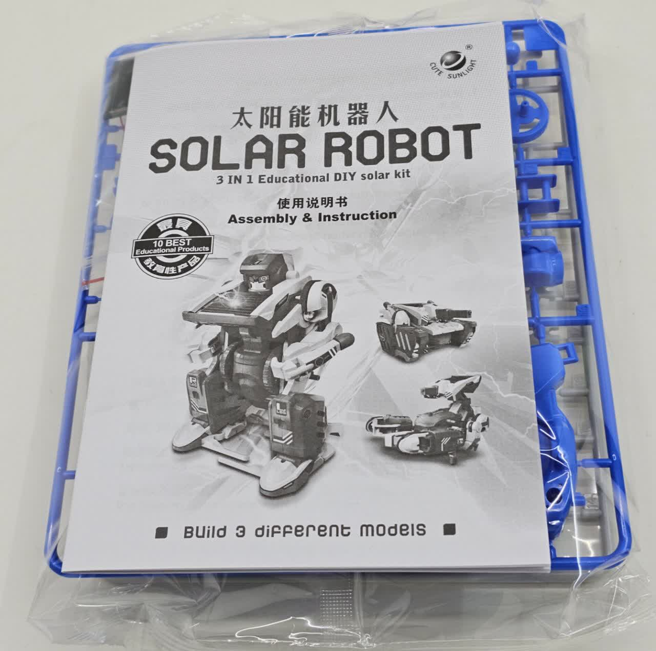 ربات ناب سل مدل آموزشی سولار خورشیدی 3 در 1 SOLAR ROBOT 3IN1 EDUCATIONAL DIY SOLAR KIT
