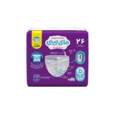پوشک شورتی مای بیبی مدل کانال دار سایز 5 بسته 26 عددی