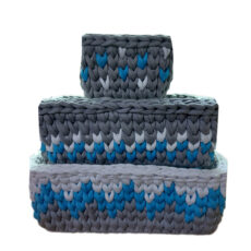 ست سیسمونی اتاق کودک طرح سبد نظم دهنده مجموعه 3 عددی