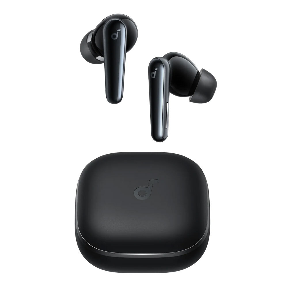 هدفون بلوتوثی انکر مدل Soundcore Liberty 5 با نویز کنسلینگ فعال (ANC)، درگاه شارژ USB Type-C، تا 30 ساعت زمان پخش موسیقی، دارای سنسور نوری داخل گوش و مقاوم در برابر رطوبت و عرق