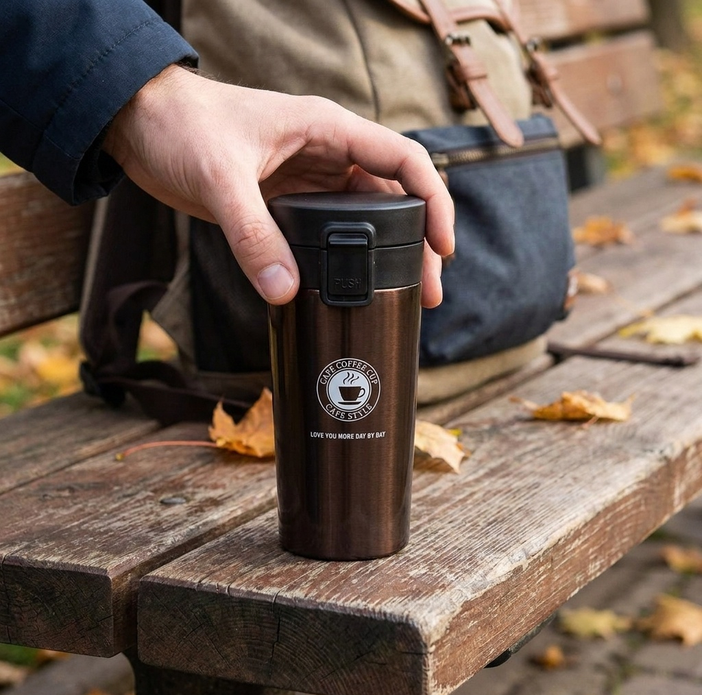ماگ سفری مدل TRAVEL MUG گنجایش 0.38 لیتر