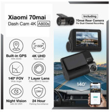 دوربین فیلم برداری سوِنتی می مدل 70mai Dual Dash Cam A800s + Rear Cam (RC06)