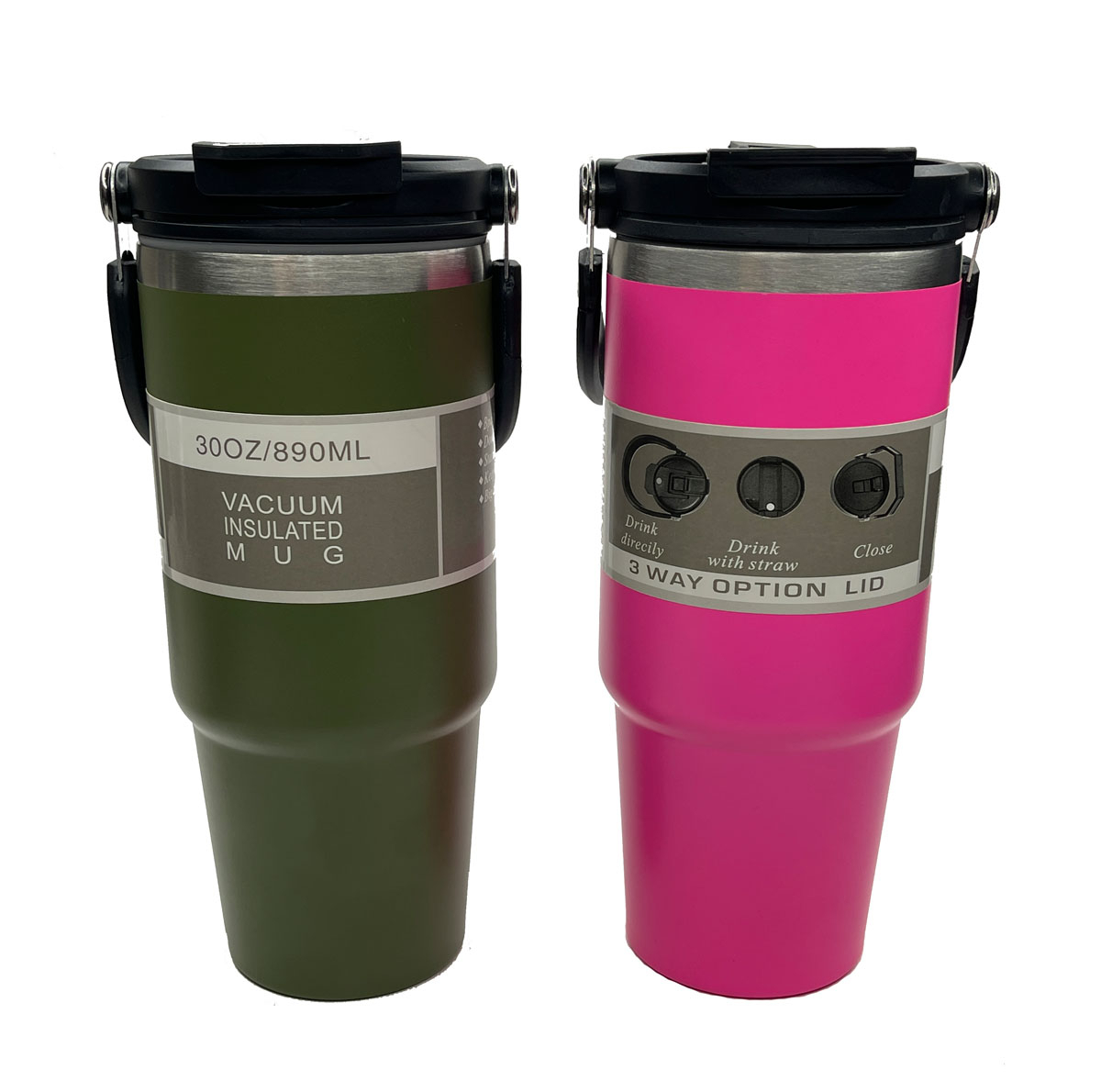 تراول ماگ وکیوم مدل 30OZ-890ML گنجایش 0.89 لیتر