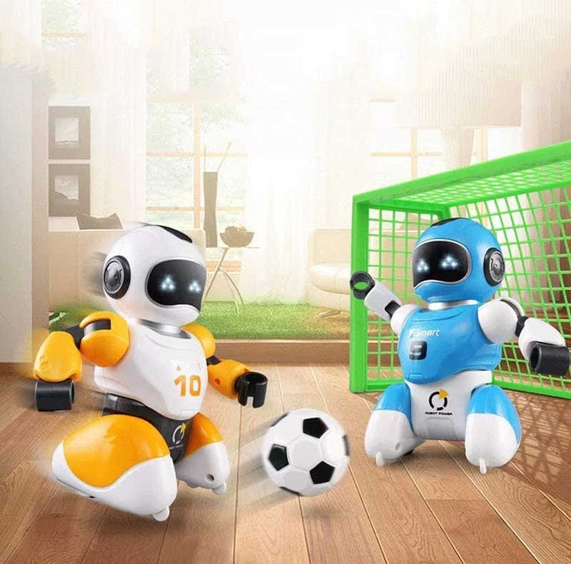 ربات ناب سل مدل فوتبالیست هوشمند شارژی مجموعه 2 عددی به همراه دروازه SOCCER ROBOT