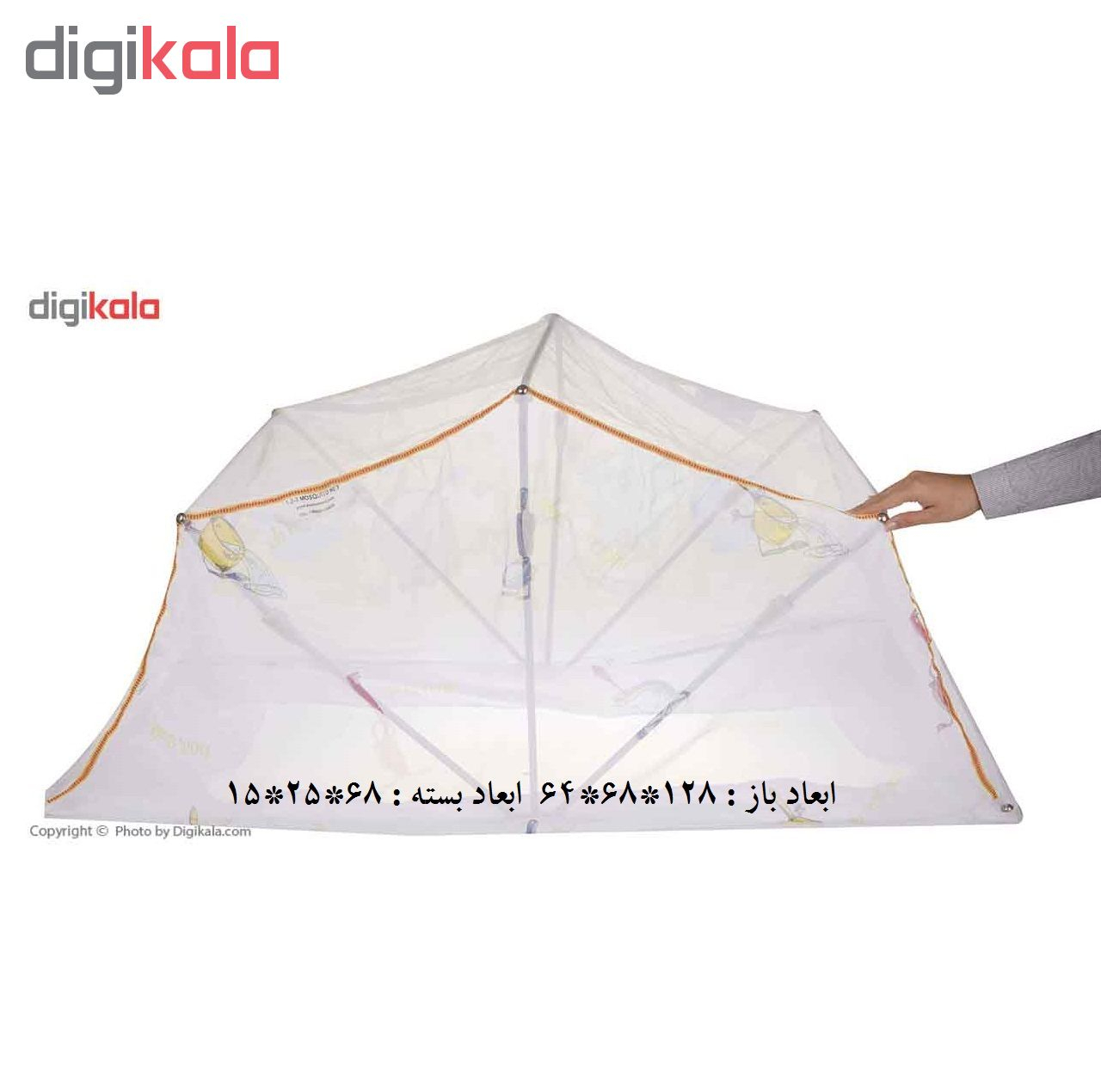 پشه بند یک دو سه مدل کودک گل رز