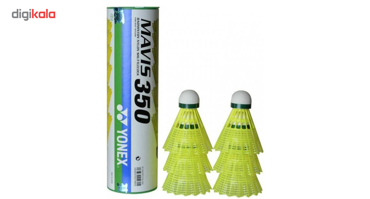 توپ بدمینتون یونکس مدل Mavis 350 بسته 6 عددی سایز 6