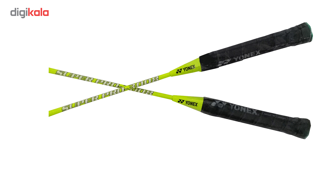 راکت بدمینتون یونکس مدل Pro 3008 بسته 2 عددی سایز US: 4 1/8 - Euro: 1