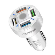 شارژر فندکی 30 وات چهار پورت مدل BK-360