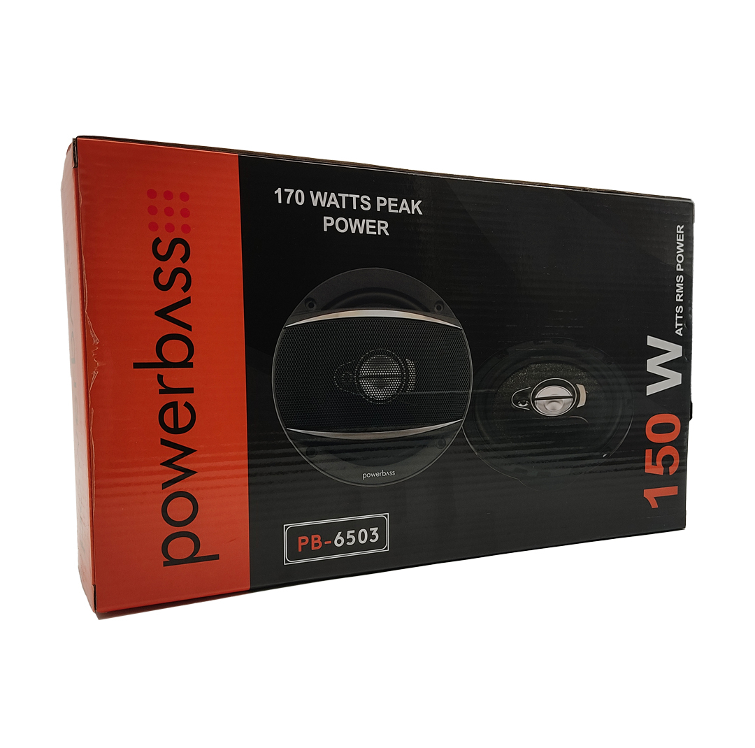 اسپیکر پشت و جلو خودرو پاوربیس مدل PB-6503 سایز 6.5 اینچ بسته دو عددی