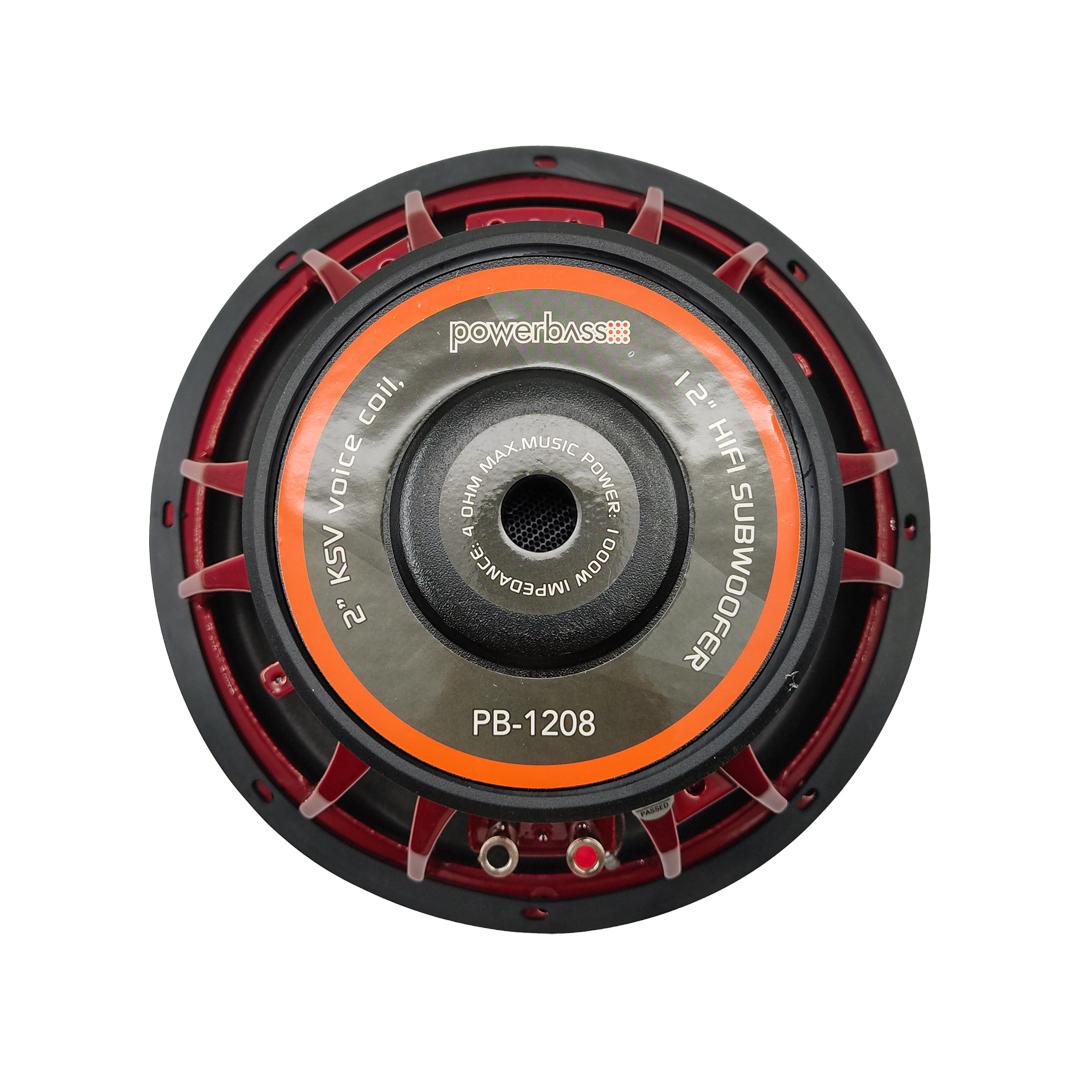 ساب ووفر پشت خودرو پاوربیس مدل PB-1208 سایز 12 اینچ