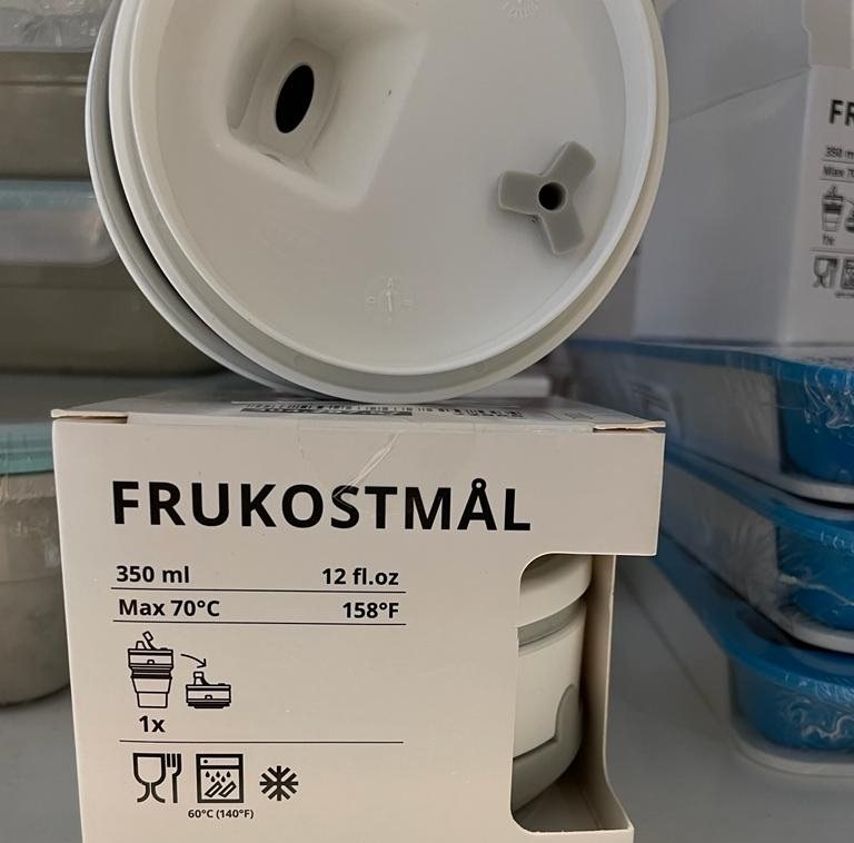 ماگ سفری ایکیا مدل FRUKOSTMAL گنجایش 0.35 لیتر