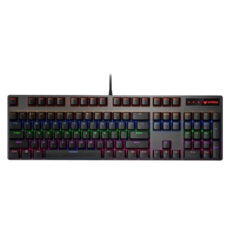کیبورد مخصوص بازی مکانیکی رپو مدل V500PRO، مکانیکال سوییچ آبی، Full size، نورپردازی RGB