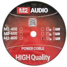 کابل برق 8 گیج خودرو ام تو آدیو مدل M2-800