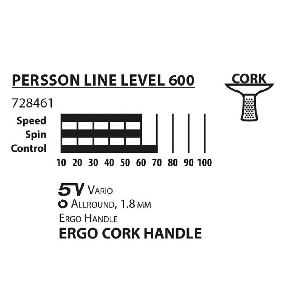 راکت پینگ پنگ دونیک مدل Persson Line 600 به همراه کاور و توپ