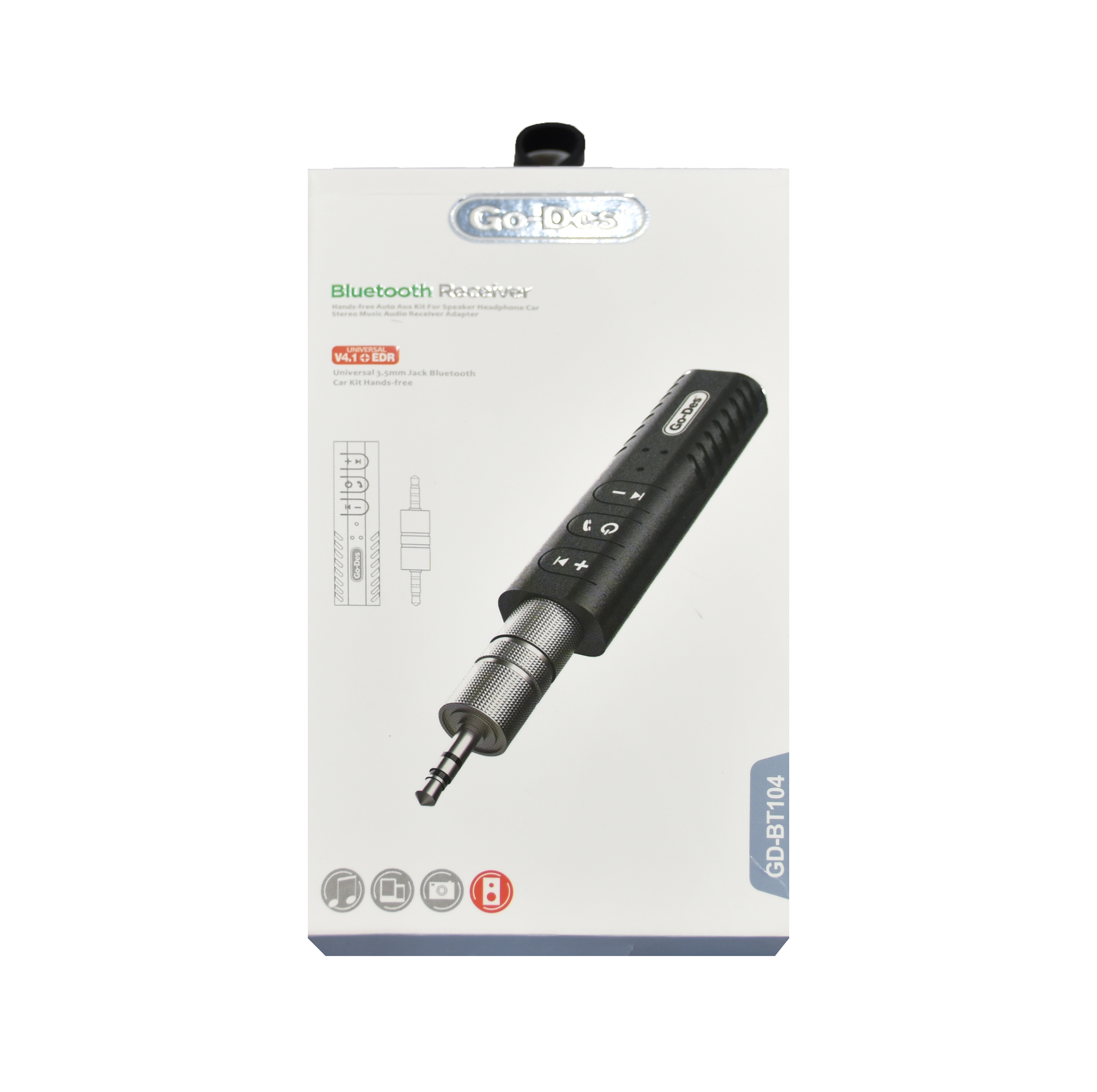گیرنده بلوتوثی موزیک گو-دس مدل GD-BT104