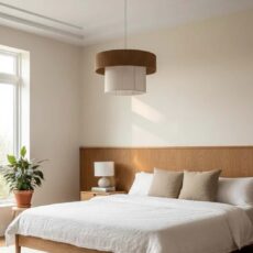 لوستر بافتنی مدل دوطبقه رافیا