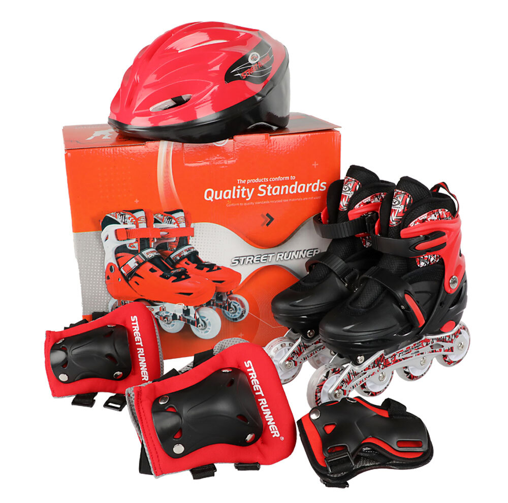 اسکیت کفشی مدل yx M ژله ای به همراه کلاه و لوازم ایمنی
