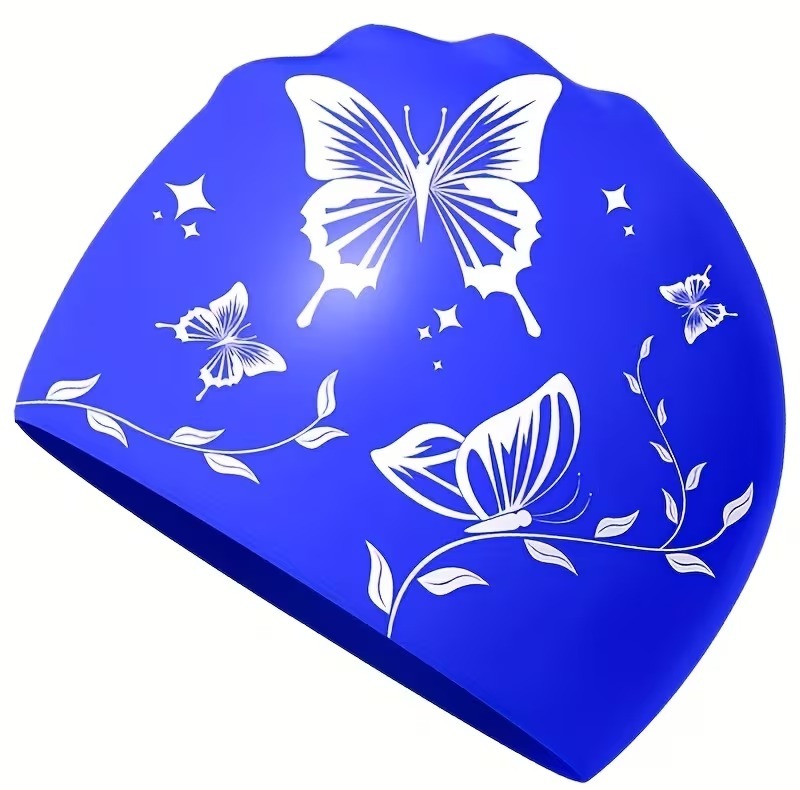 کلاه شنا طرح گل و پروانه کد SY-1124